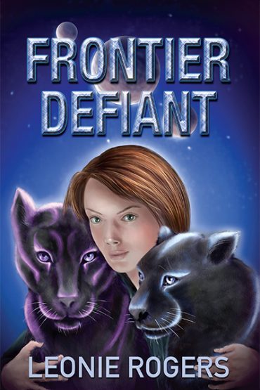 Cover of book showing Shanna and her two starcats